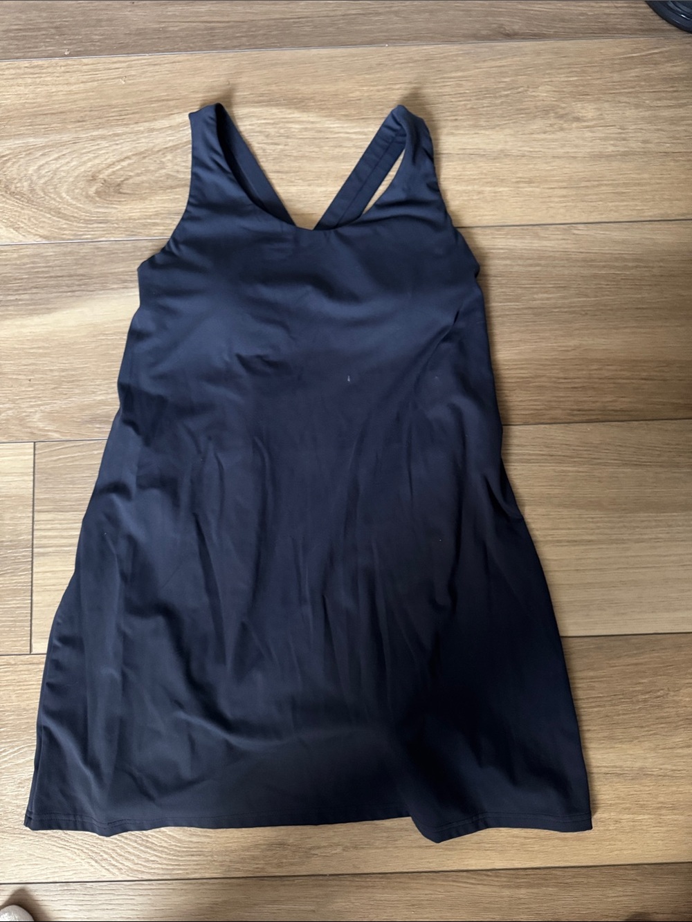 Women's Gray Scoop Neck Tank Dress